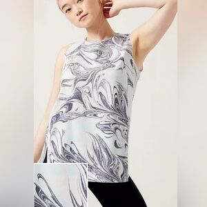 Athleta Refined Zephyr Tank – Marble Print – Size SP (Small Petite)